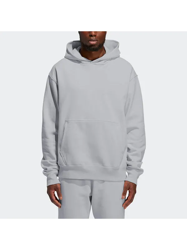 Толстовка adidas originals x Pw Basics Hood Embroidered Monogrammed Hooded Sweater Unisex Grey — изображение 3 из 4