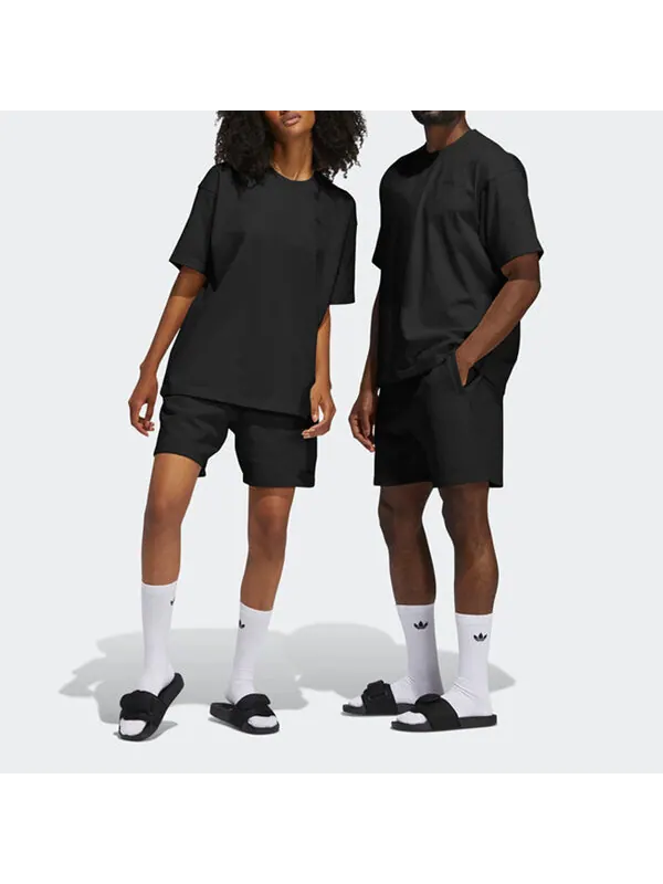 Шорты x pharrell drawstring lacing shorts 'black' Adidas — изображение 3 из 4, черный