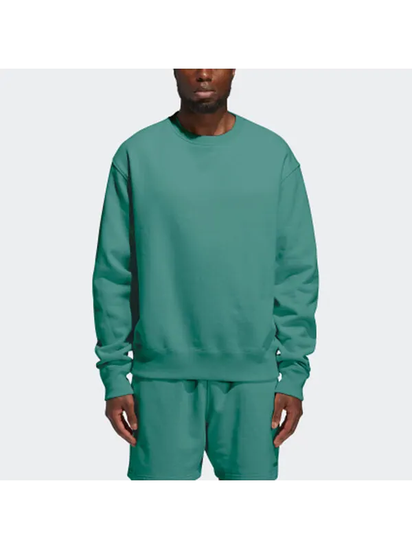 Толстовка adidas originals Pw Basics Crew Sports Couple Style Green — изображение 3 из 4, зеленый