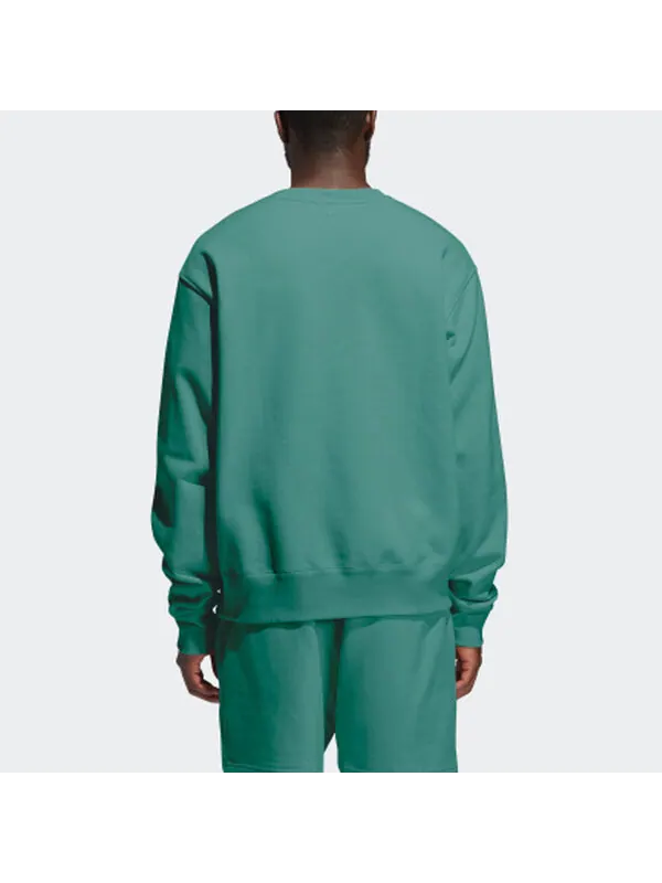 Толстовка adidas originals Pw Basics Crew Sports Couple Style Green — изображение 4 из 4, зеленый