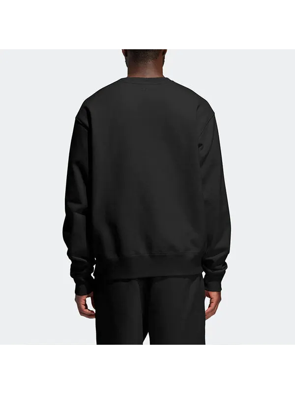 Толстовка adidas originals x Pharrell Williams Crossover Solid Color Round Neck Pullover Long — изображение 4 из 4, мульти