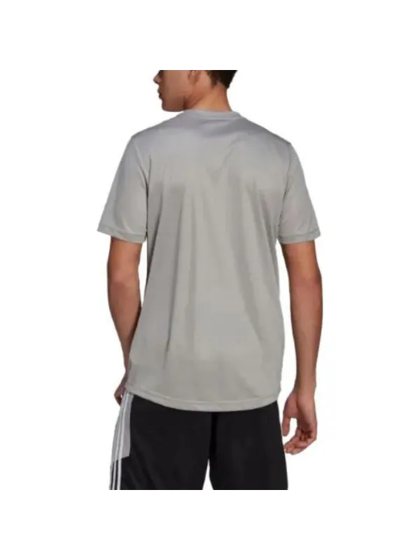 Футболка adidas AEROREADY Designed To Move Motion T-shirt 'Mgh Solid Grey White' — изображение 2 из 3, серый/белый