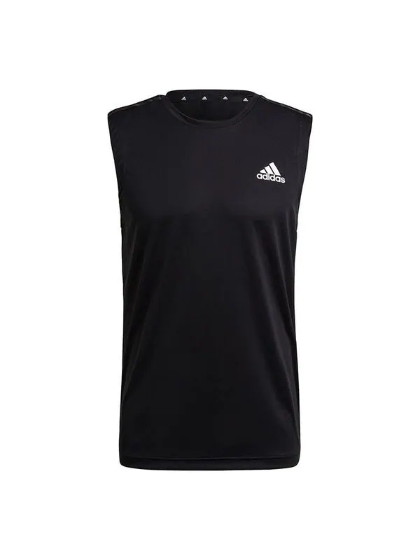 Майка adidas M 3s Tk Causual Sports Training Ventilate Sleeveness Vest Male Black — изображение 1 из 4, черный
