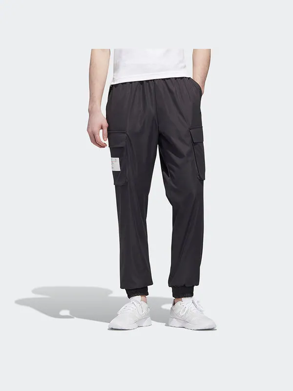 Спортивные штаны adidas neo Side Pocket Bundle Feet Casual Cargo Sweatpants Black — изображение 3 из 4, черный