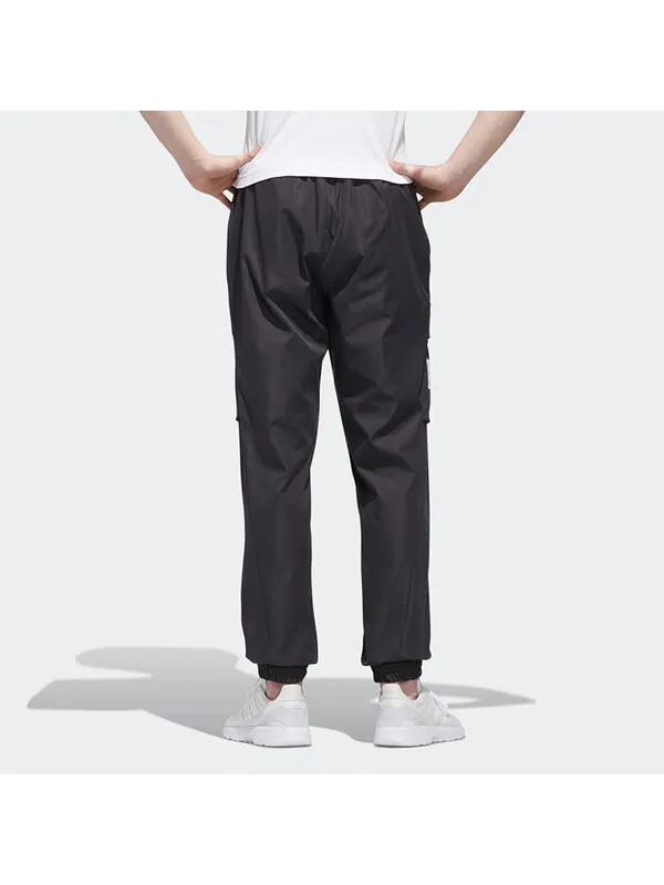 Спортивные штаны adidas neo Side Pocket Bundle Feet Casual Cargo Sweatpants Black — изображение 4 из 4, черный