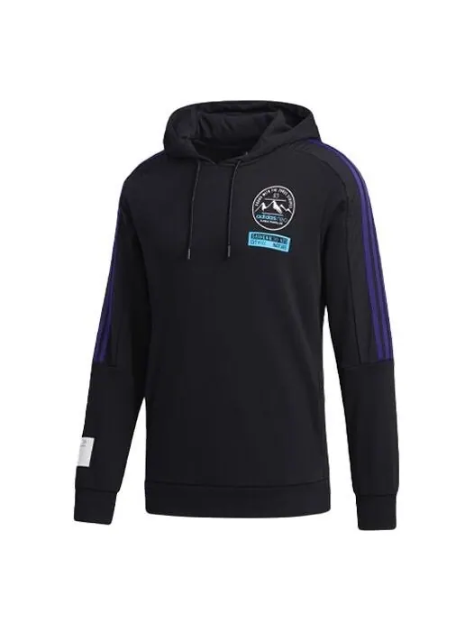 Толстовка Men's adidas neo Travel Printing Casual Black — изображение 1 из 4, черный