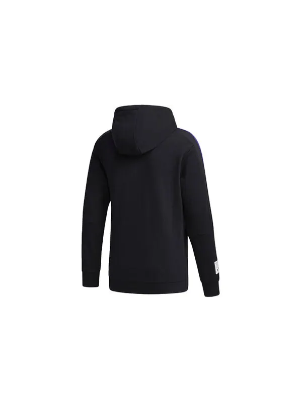 Толстовка Men's adidas neo Travel Printing Casual Black — изображение 2 из 4, черный