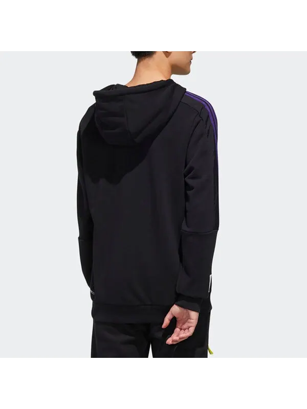 Толстовка Men's adidas neo Travel Printing Casual Black — изображение 4 из 4, черный