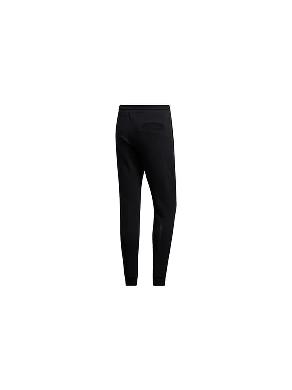 Спортивные штаны adidas neo M Fav Nn Tp 1 logo Knit Bundle Feet Sports Pants Black — изображение 2 из 4, черный