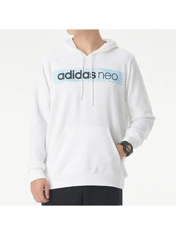 Толстовка men's neo fav nn hd 1 white Adidas — изображение 3 из 4, белый