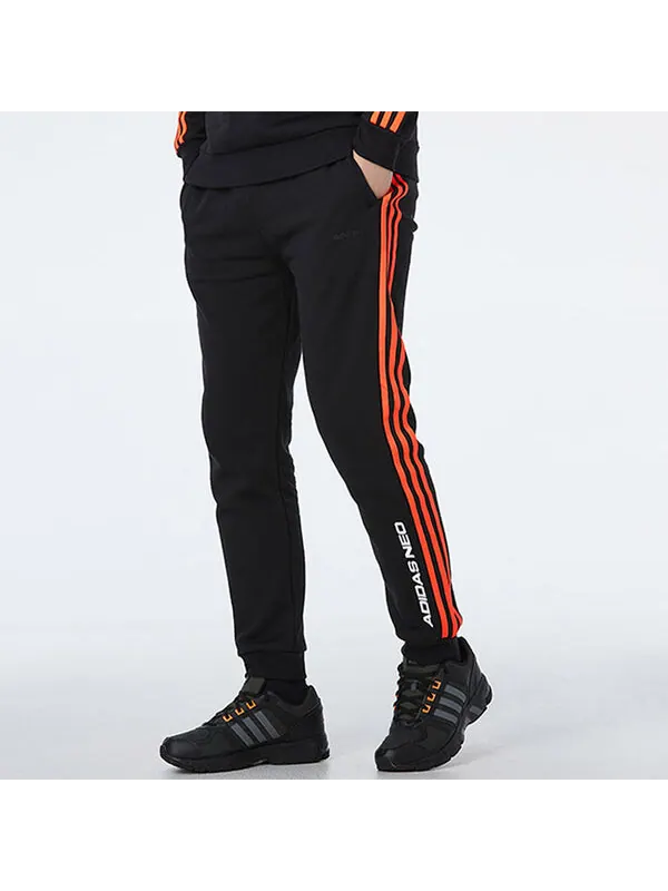 Спортивные штаны adidas Stay Warm Windproof Casual Knit Long Pants Black — изображение 3 из 4, черный