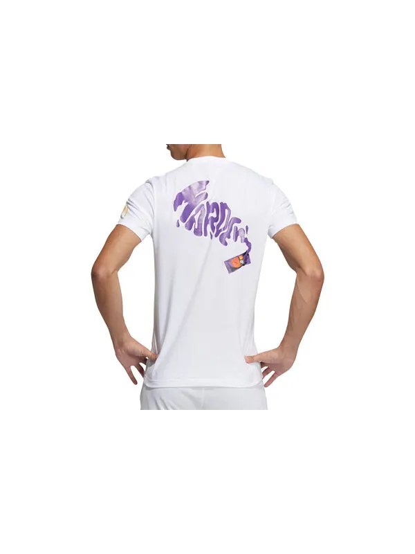 Футболка men's harden sauce james harden short sleeve white t-shirt Adidas — изображение 2 из 2, белый