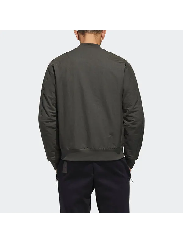 Куртка adidas Th Jkt Bomb Fleece Lined Stay Warm Casual Sports Jacket Green — изображение 4 из 4, зеленый