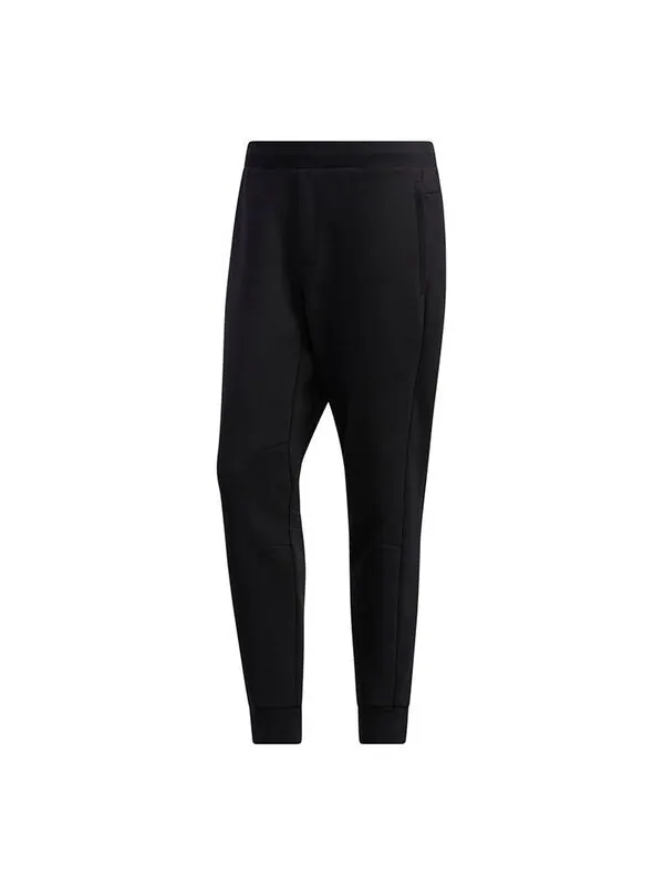 Спортивные штаны adidas Th Pnt Peach Solid Color Casual Cozy Bundle Feet Sports Pants Black — изображение 1 из 4, черный
