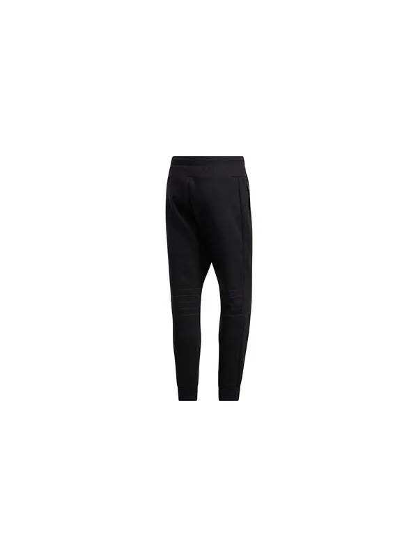 Спортивные штаны adidas Th Pnt Peach Solid Color Casual Cozy Bundle Feet Sports Pants Black — изображение 2 из 4, черный