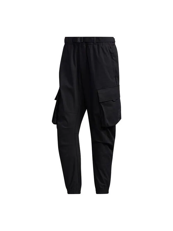 Спортивные штаны adidas Th Pnt Cargo Leisure Sports Big Pocket Suit Trousers Men's Black — изображение 1 из 4, черный