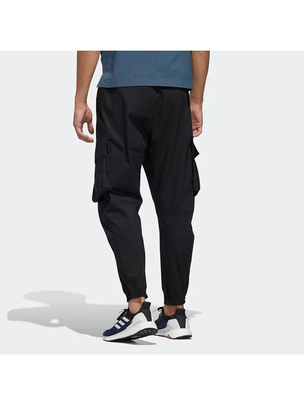 Спортивные штаны adidas Th Pnt Cargo Leisure Sports Big Pocket Suit Trousers Men's Black — изображение 4 из 4, черный