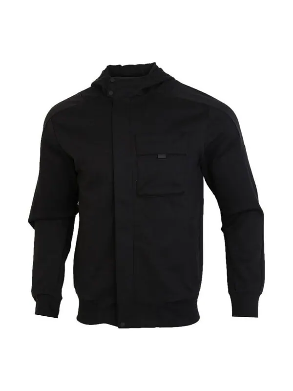 Куртка adidas Th Htt Peach Sports hooded Windproof Jacket Black — изображение 1 из 4, черный