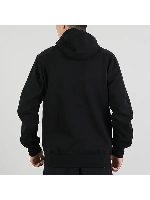 Куртка adidas Th Htt Peach Sports hooded Windproof Jacket Black — изображение 3 из 4, черный