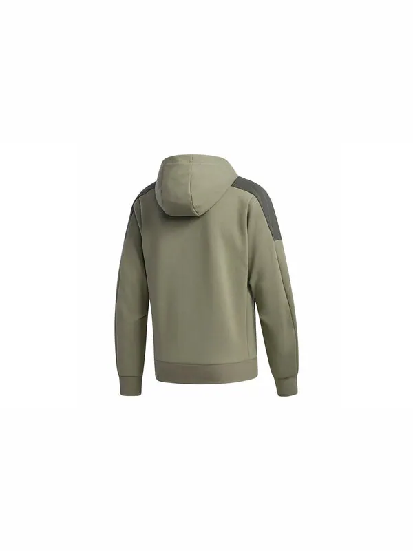 Куртка th htt персиковый с капюшоном повседневная куртка зеленая Adidas — изображение 2 из 4, зеленый