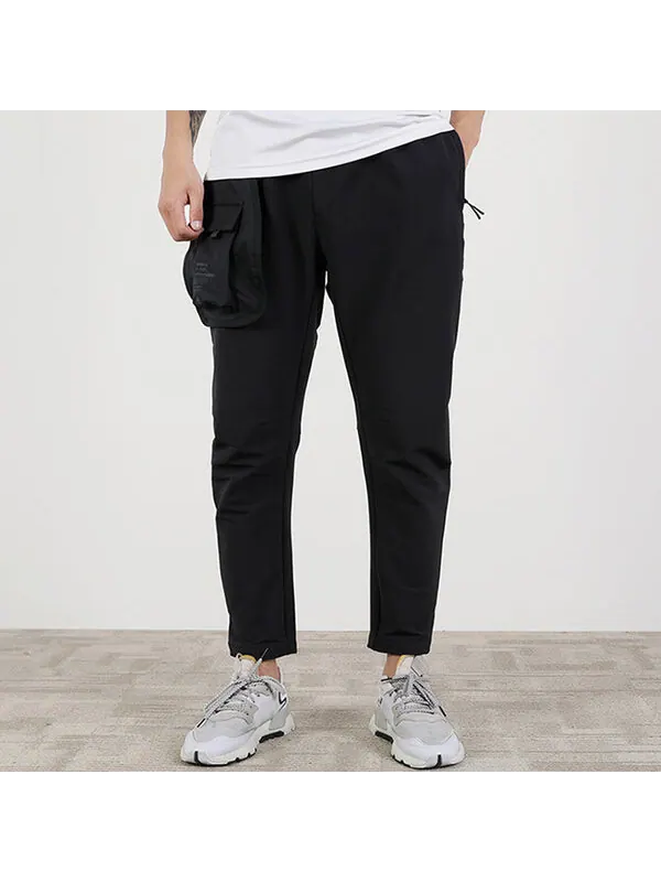Брюки adidas Th Pnt Wv Flc Leisure Sports Training Wear Woven Trousers Men's Black — изображение 3 из 4, черный