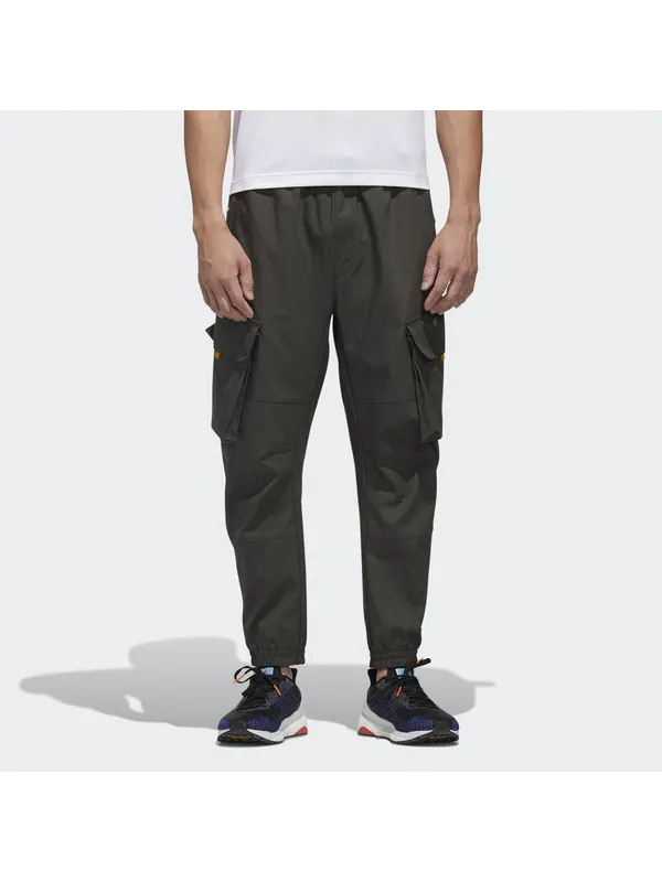 Брюки th pnt cargo pocket woven bundle feet casual long pants brown Adidas — изображение 3 из 4, коричневый