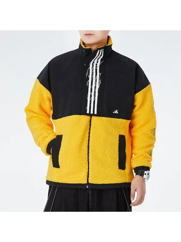 Куртка adidas Hair Cloth Anti-Wind Jacket Men's Gold — изображение 3 из 4, золото