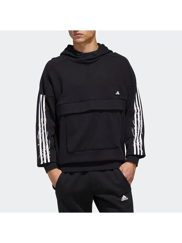 Толстовка Men's adidas UB HS BOA Stripe Knit Black — изображение 3 из 3, черный