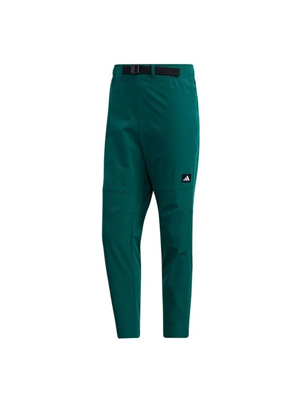 Спортивные штаны adidas Ub Pnt Twill Leisure Sports Track And Field Running Trousers Men Forest — изображение 1 из 4, зеленый