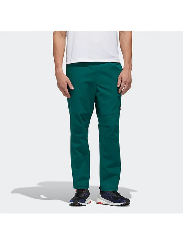 Спортивные штаны adidas Ub Pnt Twill Leisure Sports Track And Field Running Trousers Men Forest — изображение 3 из 4, зеленый