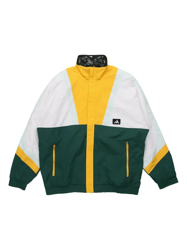 Куртка adidas UB JKT SILO Logo Casual Sports Colorblock Jacket Forest Green — изображение 1 из 4, зеленый