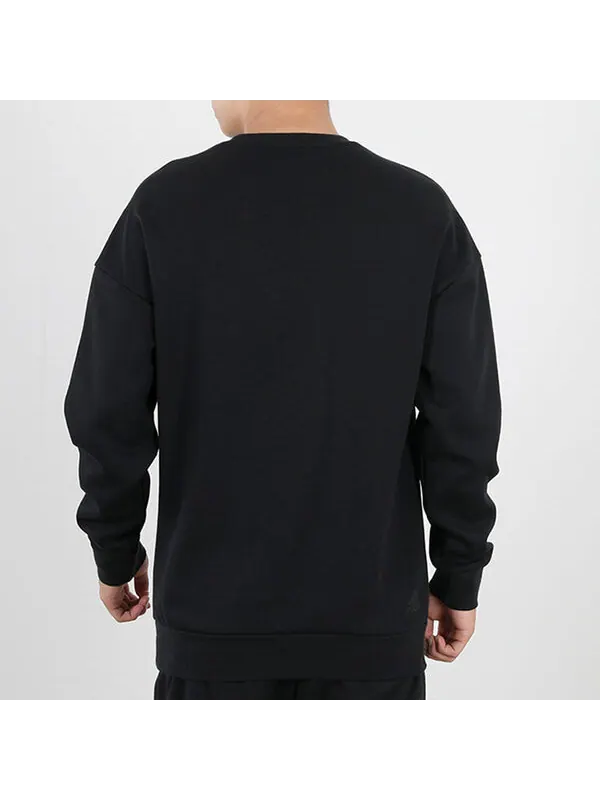 Толстовка adidas logo Applique Hooded Round-neck Loose Sweater Men Black — изображение 4 из 4, черный