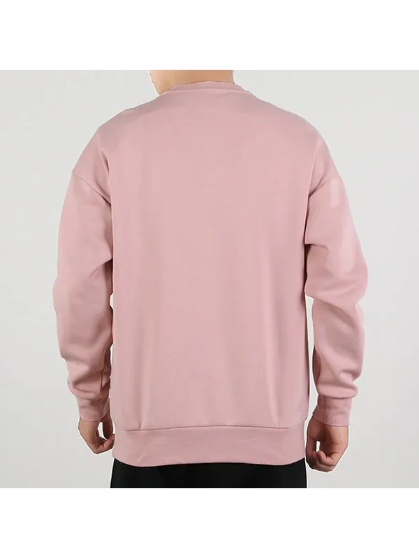 Толстовка adidas Sports Round Neck Long Sleeves Pullover Pink Red — изображение 3 из 4, красный