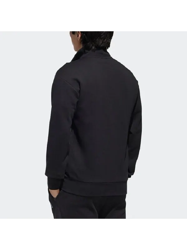 Куртка wj tt cardigan stand collar casual sports jacket black Adidas — изображение 4 из 4, черный