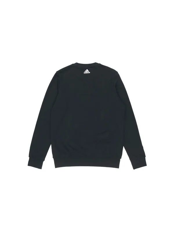Толстовка adidas MH Gfx Ft Bos Round Neck Logo Sports Black — изображение 2 из 4, черный