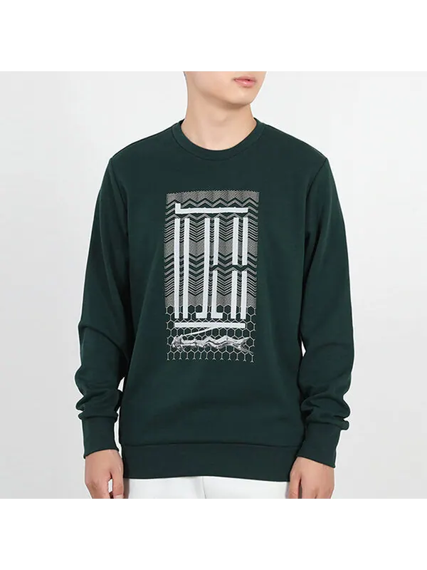 Толстовка adidas Sports Hooded Sweater Men Green — изображение 2 из 4, темный зеленый
