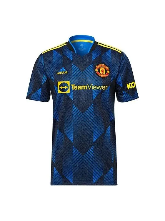 Футболка manchester united 21 22 третья футболка Adidas — изображение 1 из 4, синий