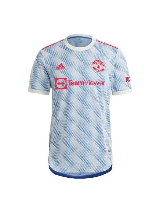 Футболка Adidas Manchester United 21/22 Away Authentic Jersey 'Cloud White' — изображение 1 из 4, белый