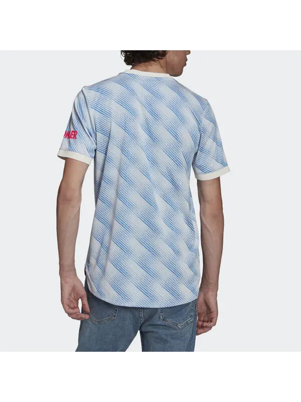 Футболка Adidas Manchester United 21/22 Away Authentic Jersey 'Cloud White' — изображение 4 из 4, белый