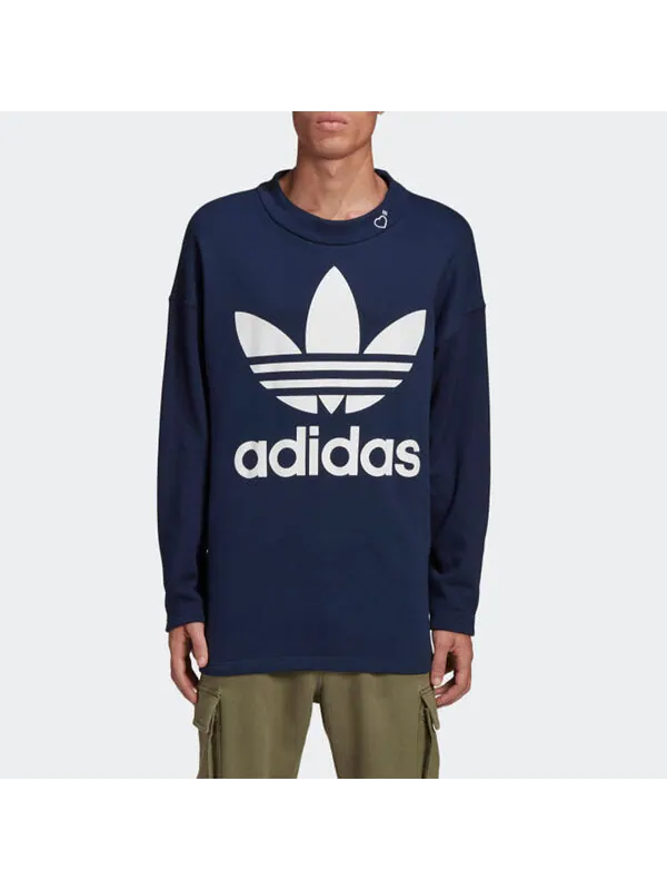 Толстовка adidas originals x HUMAN MADE logo — изображение 3 из 4, синий