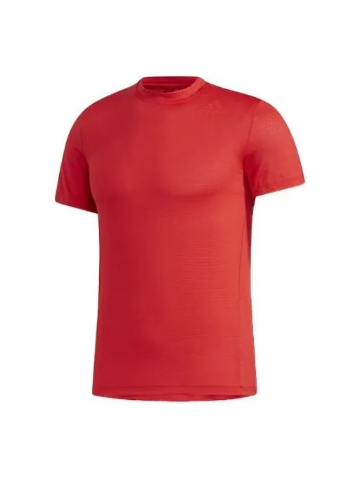 Футболка adidas KENTA RISE TEE Training Sports Short Sleeve Red — изображение 1 из 4, светлый красный