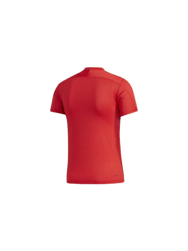 Футболка adidas KENTA RISE TEE Training Sports Short Sleeve Red — изображение 2 из 4, светлый красный