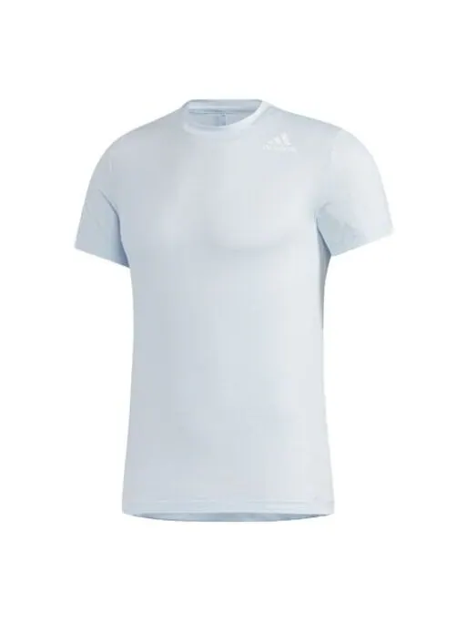 Футболка Adidas Training Sports Short Sleeve Tee 'Light Sky Blue' — изображение 1 из 4, светлый синий