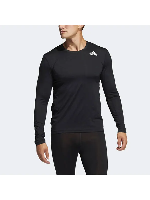 Спортивная футболка adidas Training Running Sports Long Sleeves Gym Clothes Black — изображение 3 из 4, черный