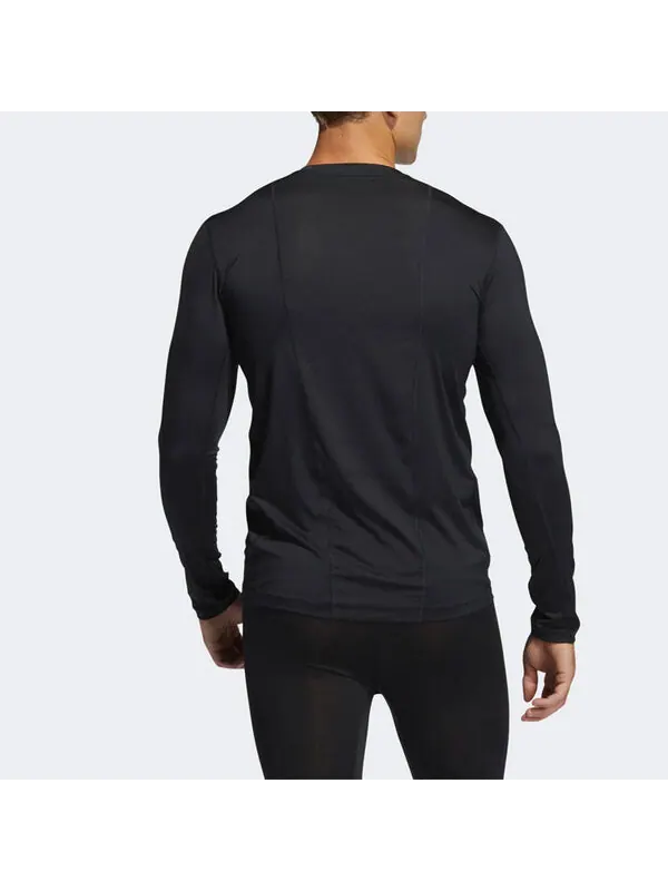 Спортивная футболка adidas Training Running Sports Long Sleeves Gym Clothes Black — изображение 4 из 4, черный