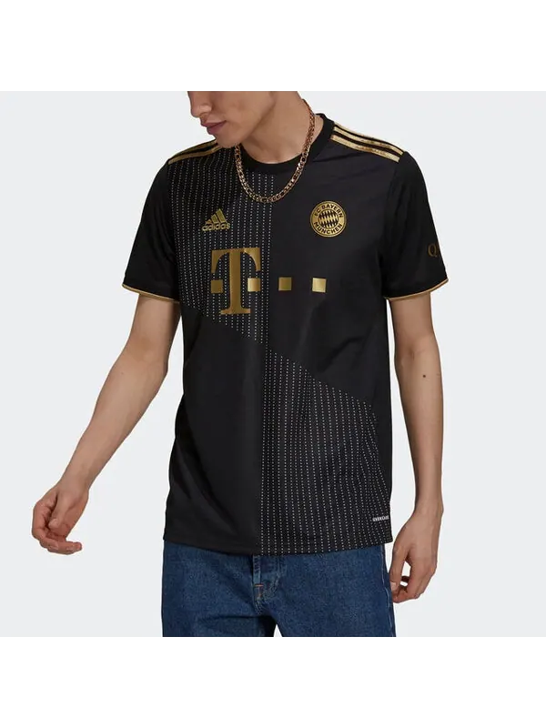 Футболка bayern munich away fan edition sports short sleeve jersey black Adidas — изображение 4 из 4, черный