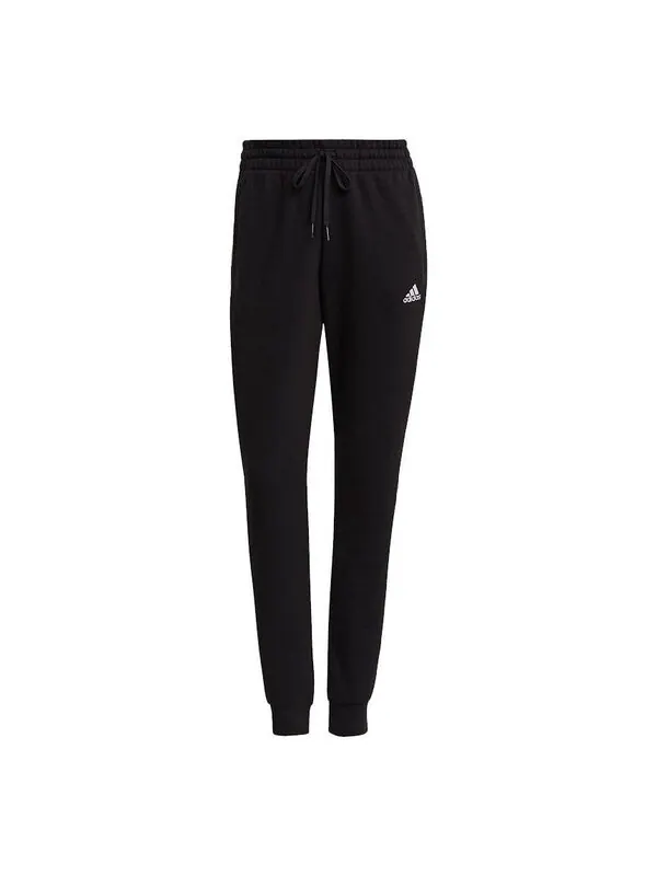 Брюки Essentials флисовые брюки с тремя полосками азиатские размеры Adidas — изображение 1 из 4, черный