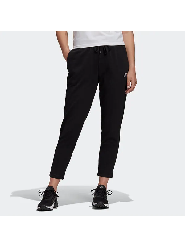 Брюки Essentials зауженные брюки 7 8 Adidas — изображение 2 из 4, черный
