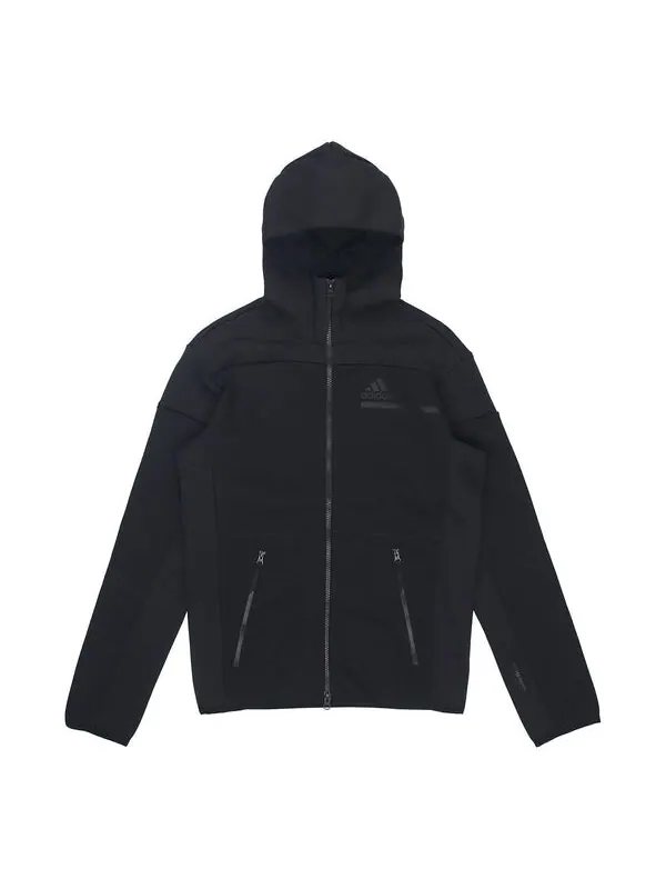 Куртка adidas Sports Stylish Zipper Hooded Jacket Black — изображение 1 из 4, черный