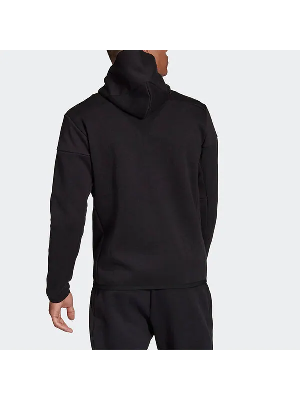 Куртка adidas Sports Stylish Zipper Hooded Jacket Black — изображение 4 из 4, черный